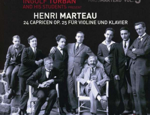 Neue CD: Henri Marteau Capricen op. 25